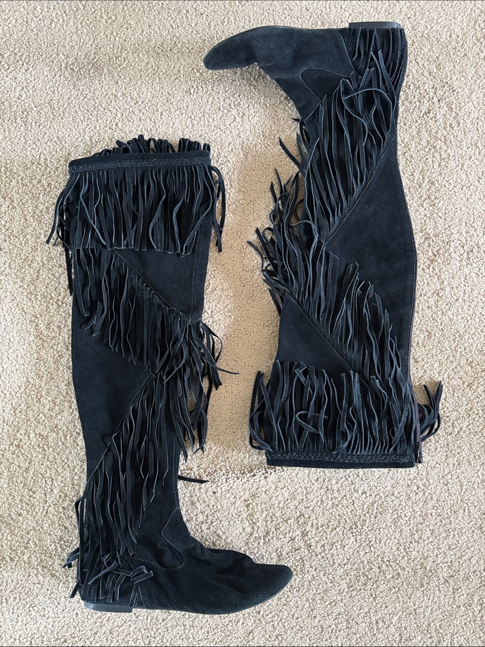 Sam Edelman Fringe Over the Knee Boots